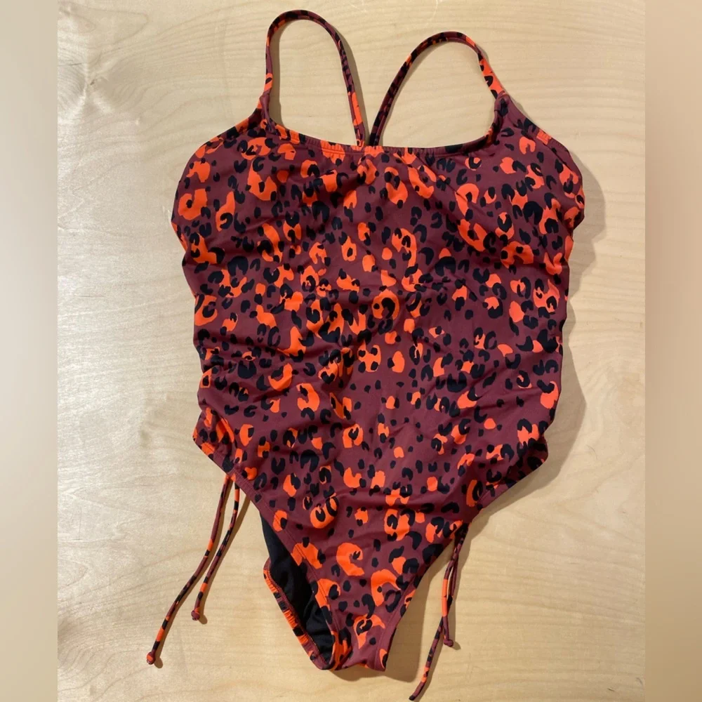 Beach Betty Leopard Print Swimsuit XL (OO)